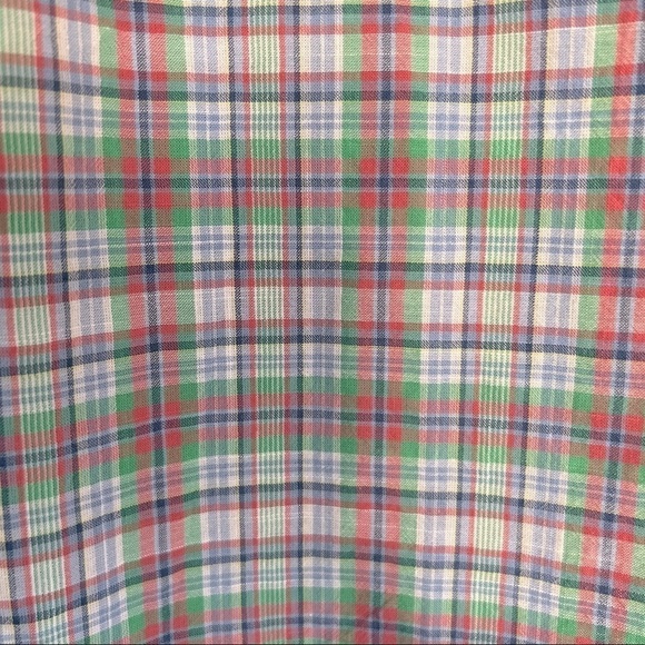 Vineyard Vines Slim Fit Murray Shirt 100% Cotton Plaid Green Red Blue Size Small - Picture 3 of 6